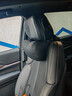 齊選納帕皮汽車(chē)內飾頭枕腰靠真皮車(chē)載護頸枕護腰靠背四季通用透氣高檔 人體工學(xué) 【尊貴黑】頭枕 曬單實(shí)拍圖