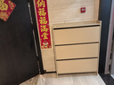 代斯克超薄全實(shí)木鞋柜家用門(mén)口新款小窄門(mén)外室內大容量玄關(guān)柜翻斗鞋架 奶茶色-長(cháng)90寬20高120 【升級實(shí)木加厚款】底部可放鞋 曬單實(shí)拍圖