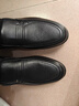 紅蜻蜓男鞋新款男士爸爸一腳蹬軟面皮商務(wù)休閑皮鞋男WTA42860 黑色39 曬單實(shí)拍圖