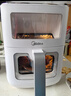 美的（Midea）空氣炸鍋免翻面 5.3LAI智能烹飪蒸汽嫩炸 空氣炸鍋蒸烤一體 可視大視窗  家用大容量 MF-KZC5388 曬單實(shí)拍圖