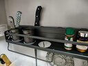 慕馨（moosen）廚房置物架用具壁掛調料架刀架筷子收納盒免打孔 曬單實(shí)拍圖