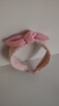 秋冬簡(jiǎn)約韓版立體兔耳朵布藝寬發(fā)箍百搭寶寶小女孩頭箍發(fā)卡頭飾 粉色 曬單實(shí)拍圖