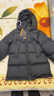 巴布豆（BOBDOG）95絨兒童羽絨服2025年新款男女童A類(lèi)抗菌三防面料大兜連帽外套 黑色 【A類(lèi)面料 貼身可穿】95絨 120 【約身高100-110cm 體重39斤】 曬單實(shí)拍圖
