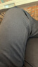 利郎發(fā)熱紗保暖休閑褲男秋冬季商務(wù)男士褲子微彈舒適長(cháng)褲重磅磨毛男褲 曬單實(shí)拍圖
