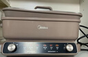 美的（Midea）電火鍋鴛鴦鍋火鍋專(zhuān)用鍋多功能鍋料理烤肉鍋分體式多功能一體電鍋0氟鈦陶電煮鍋HGS352866S 曬單實(shí)拍圖