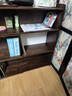 青櫨實(shí)木書(shū)架置物架落地一體靠墻可伸縮轉角置物架客廳多功能矮書(shū)柜子 三層伸縮書(shū)架(80-150cm可調)-進(jìn)口橡膠木 曬單實(shí)拍圖