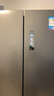 美的（Midea）436升十字門(mén)冰箱超薄零嵌入雙凈抗菌一級能效風(fēng)冷無(wú)霜蒼穹灰MR-457WUSPZE國家補貼 曬單實(shí)拍圖