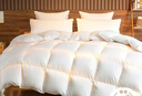 南極人100%羽毛被子冬季被芯 雙人空調被秋冬被6斤 200*230cm白色 曬單實(shí)拍圖