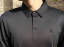 皮爾卡丹（pierre cardin）正品高端男士長(cháng)袖t恤2025新款春秋季翻領(lǐng)中年商務(wù)休閑polo衫男款 黑色 p19715 L 50/175 建議【125-140斤】 曬單實(shí)拍圖