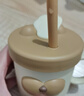 樂(lè )扣樂(lè )扣牛奶杯兒童水杯不銹鋼寶寶吸管杯家用喝水杯子防摔直飲杯 曬單實(shí)拍圖