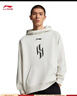 李寧楊瀚森籃球系列男子寬松套頭連帽衛衣 【加絨】花灰云霧白-5 L 曬單實(shí)拍圖
