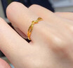 芯奢戒指女設計感電鍍仿金飾小眾輕奢素圈開(kāi)口紀念日節送女友禮物 曬單實(shí)拍圖