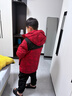 巴拉巴拉童裝兒童羽絨服男童女童2025新款春款保暖加厚青少年拜年服紅色潮 曬單實(shí)拍圖