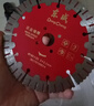 東成125花齒片156干切片混凝土切割片水電工切割機刀片金剛石瓷磚鋸片 花齒墻槽專(zhuān)用片195×25.4×2.8mm 曬單實(shí)拍圖