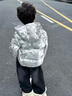 NIKE 耐克童裝男童保暖短款羽絨服冬季新款滿(mǎn)印兒童新年衣服外套 銀灰色 90絨 清潔度1000+ 110 /52 充絨量84克【建議身高98-104cm】 曬單實(shí)拍圖