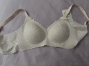 芬騰2件裝10A抗菌文胸蕾絲杯固定乳膠杯墊不卷邊上托防下垂無(wú)鋼圈內衣 棕色+膚色 （熱銷(xiāo)組合） M (34/75ABC，C杯卡碼拍大一碼) 曬單實(shí)拍圖