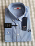 金利來(lái)襯衫男長(cháng)袖全棉透氣舒適基礎款格子襯衣SLT0060-LH152 天藍 1XL  曬單實(shí)拍圖