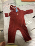 babylove【清倉】嬰幼兒連體衣秋冬奧粒絨拉鏈哈衣爬服寶寶保暖連帽外出服 棗紅色 80cm 曬單實(shí)拍圖