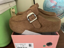 卓詩(shī)尼厚底勃肯鞋女2026春新款博肯女鞋內增高外穿懶人一腳蹬包頭半拖鞋 駝色 37 曬單實(shí)拍圖