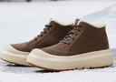 駱駝（CAMEL）加絨加厚保暖棉鞋防寒厚底雪地靴男 G14W607683 咖色 44 曬單實(shí)拍圖