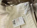 深呼吸DEEP BREATH女裝中線(xiàn)剪接紙感純棉休閑煙管牛仔褲女A100242 白 M (3) 曬單實(shí)拍圖
