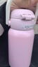 COOKSS兒童保溫杯男女孩小學(xué)生上學(xué)專(zhuān)用水杯幼兒園吸管杯子水壺新款粉色 曬單實(shí)拍圖