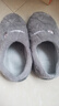 俞兆林棉拖鞋男女居家用室內簡(jiǎn)約保暖毛絨包跟防滑棉鞋 YI004 曬單實(shí)拍圖