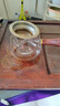 特厚木把玻璃公道杯茶漏一體茶器功道分茶杯茶海茶壺加厚耐熱側把 304茶漏+木把公杯 360ml 1只 曬單實(shí)拍圖