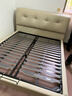 全友家居 頭層牛皮床奶油風(fēng)床頭軟包靠背臥室家用1.8米雙人床政府補貼 曬單實(shí)拍圖