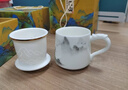 PAKCHOICE茶杯茶水分離陶瓷杯帶蓋辦公室杯羊脂玉送長(cháng)輩父親春節禮物泡茶杯 曬單實(shí)拍圖