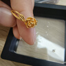周六福玫瑰物語(yǔ)黃金戒指女活口新年生日禮物計價(jià)A0113205 13號約3.13g 曬單實(shí)拍圖