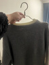 馬克華菲毛衣男春秋季套頭上衣針織衫舒適戶(hù)外運動(dòng)打底衫 精紡灰 2XL 曬單實(shí)拍圖