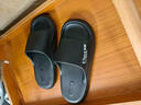 紅豆摩卡拖鞋男士2026新款室內家居夏季外穿eva厚底防滑不臭腳涼拖男 黑色【皮紋高級感】 42-43 【標準碼】 曬單實(shí)拍圖