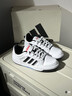 adidas ENTRAP美式校園風(fēng)運動(dòng)少年感復古籃球風(fēng)板鞋男女阿迪達斯   白色/黑色   38 曬單實(shí)拍圖
