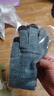 秋冬觸屏毛線(xiàn)手套保暖針織手套戶(hù)外分指毛線(xiàn)加厚加絨加厚彈力大 三指觸屏灰色 均碼 曬單實(shí)拍圖