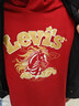 Levi's【馬年過(guò)年衣服】李維斯兒童衛衣長(cháng)袖2026年新款男女童紅色 辣椒紅 160 /76 【建議身高152-158cm】 曬單實(shí)拍圖