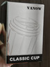 Vanow保溫杯咖啡杯陶瓷內膽大容量男女士高顏值學(xué)生便攜水杯子 奶芙白 曬單實(shí)拍圖