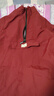 新款立領(lǐng)圍裙廚房家用做飯防水防油長(cháng)袖女外穿罩衣時(shí)尚男士工作服 酒紅色塔絲絨立領(lǐng)長(cháng)袖1件裝 曬單實(shí)拍圖