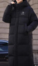 鴨鴨（YAYA）王一博同款冰殼3.0冬季新款羽絨服男女長(cháng)款過(guò)膝極寒加厚保暖外套 青光黑色3.0 L 175/92A 曬單實(shí)拍圖