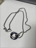 戚小米[刻字]項鏈男潮男生吊墜簡(jiǎn)約個(gè)性鎖骨鏈潮牌百搭掛飾衛衣鏈男 藍色 曬單實(shí)拍圖