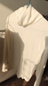 優(yōu)衣庫女裝HEATTECH搖粒絨兩翻領(lǐng)套頭衫/長(cháng)袖479608 01 乳白色 S /155/80A 曬單實(shí)拍圖