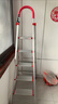康鵬梯子家用折疊梯加厚鋁合金梯子人字梯四步五步室內伸縮樓梯登高梯 加固加高 踏板寬14厘米 五步梯 曬單實(shí)拍圖
