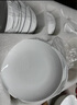 陶溪川 CERAMIC ART AVENUE景德鎮陶瓷餐具套裝純白現代簡(jiǎn)約吃飯碗家用套裝盤(pán)子餐具喬遷送禮 暮雪-10人食|禮盒裝 65頭 曬單實(shí)拍圖