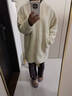MUJI女式 長(cháng)毛抓絨 大衣 女外套 象牙色5A L 曬單實(shí)拍圖