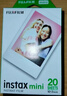 富士（FUJIFILM） instax 3英寸立拍立得相機mini迷你相紙 一次成像膠片膠卷 3寸雙包+相冊+收納盒+冰箱貼*2【含20張白邊】 官方標配 曬單實(shí)拍圖