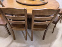 歆菲逸 實(shí)木餐桌家用圓形轉盤(pán)餐桌椅組合吃飯桌中式圓桌餐廳家具桌子 1.5米餐桌+10椅帶轉盤(pán) 曬單實(shí)拍圖