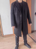 羅蒙（ROMON）高端風(fēng)衣男士秋冬季羊毛呢大衣男士加厚呢子外套加棉保暖修身商務(wù) 666黑色【短款到臀部】 常規 XL 175【建議120-135斤】 曬單實(shí)拍圖