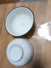 浩雅高溫釉下彩景德鎮陶瓷餐具湯碗大飯碗簡(jiǎn)約面碗清雅6英寸面碗2個(gè)裝 曬單實(shí)拍圖