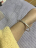 唯一（Winy）銀手鐲足銀9999古法鐲子純銀飾品生日三八節女神禮物送女友媽媽 曬單實(shí)拍圖