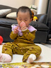 Milkbarn嬰兒信封領(lǐng)連體衣服新生兒秋冬保暖套頭哈衣寶寶爬服 麥田狐貍 90cm (18-24m) 曬單實(shí)拍圖